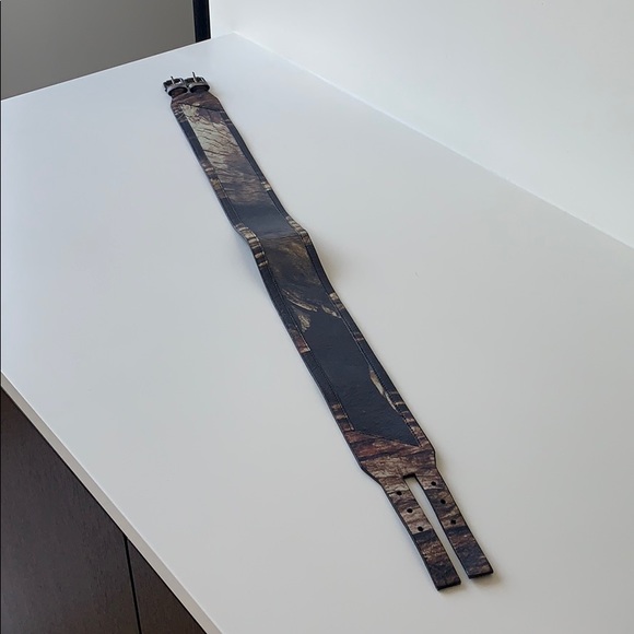 Helmut Lang | Double Buckle Leather Belt - Picture 8 of 8